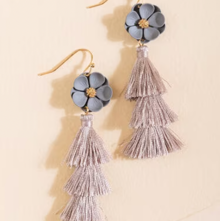 Demi Tiered Tassel Drop Earrings