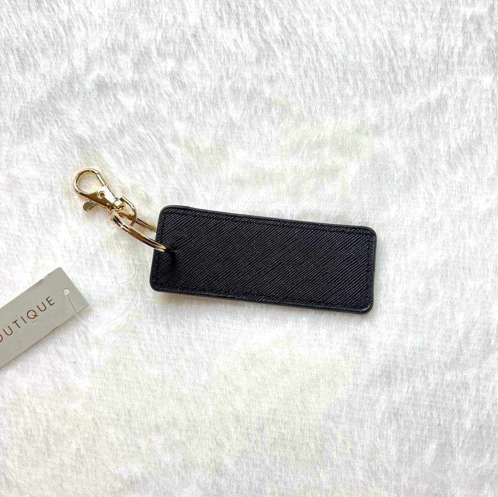 Rectangular Key Clip - Black/Gold