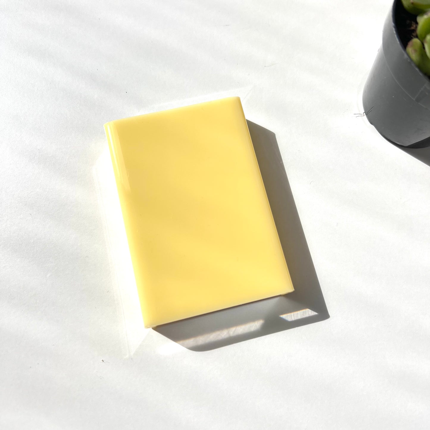 CUSTOM INSTAX PRINT Inside Clear Acrylic Glass Frame Stand Yellow