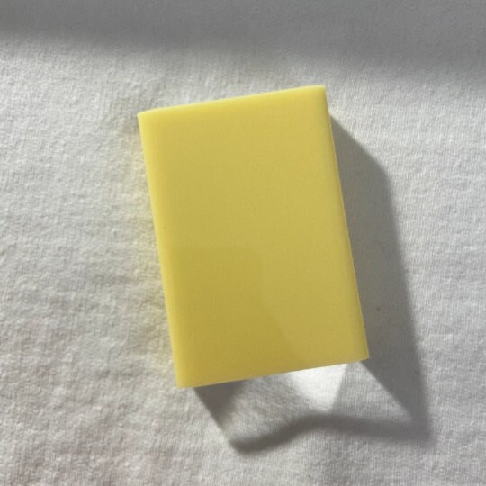 CUSTOM INSTAX PRINT Inside Clear Acrylic Glass Frame Stand Yellow