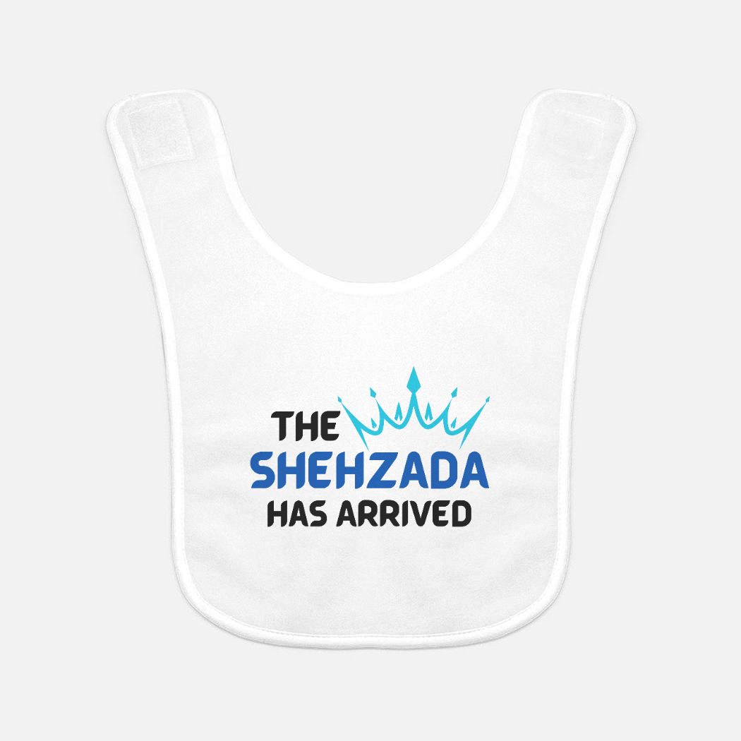 The Shehzada Has Arrived Baby Bib