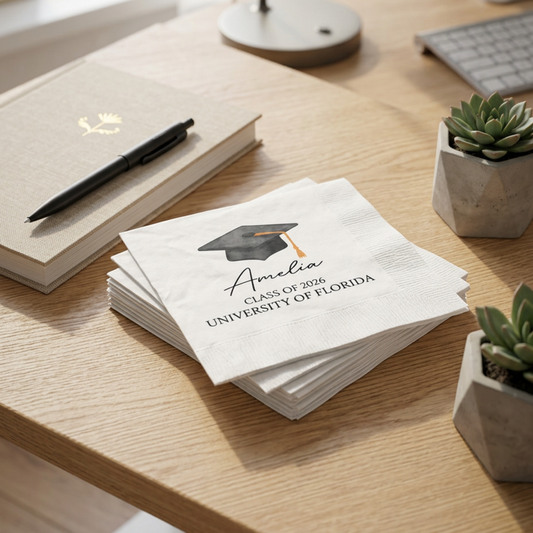 Custom Graduation Napkins - Set of 100