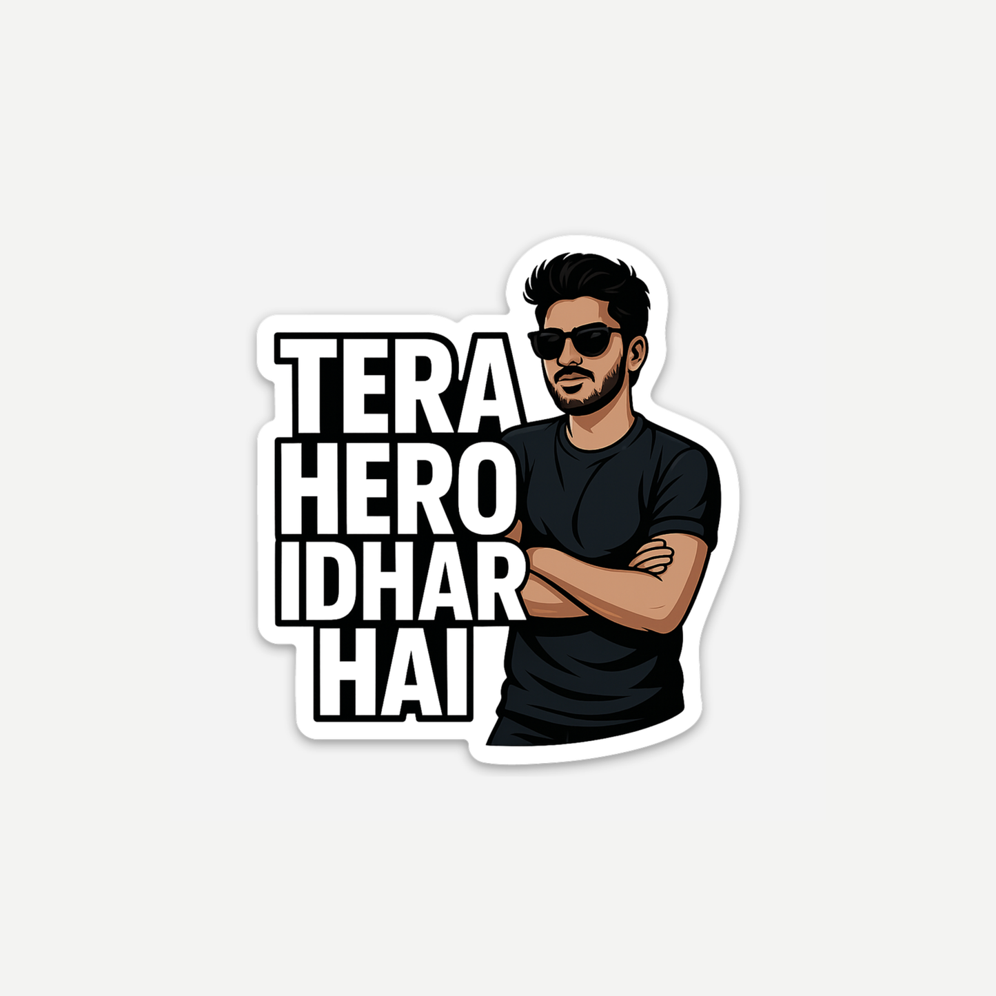 Tera Hero Idhar Hai Sticker (2.74" x 3")