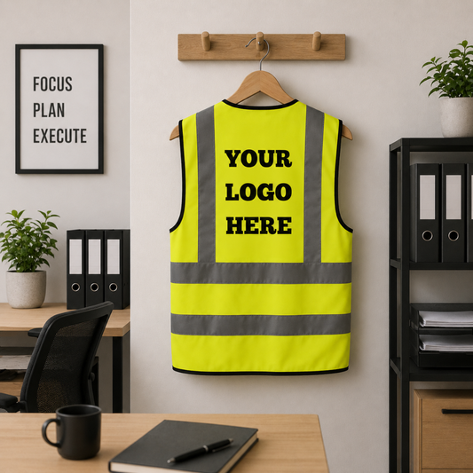 Custom Hi-Vis Safety Vest – Add Your Logo