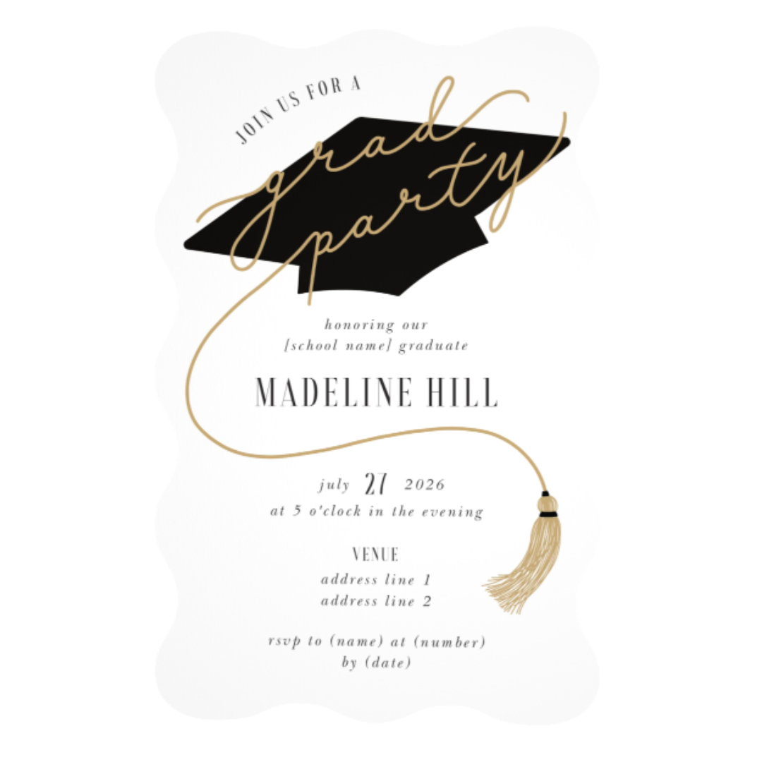 Custom Graduation Party Invitation - Set of 100