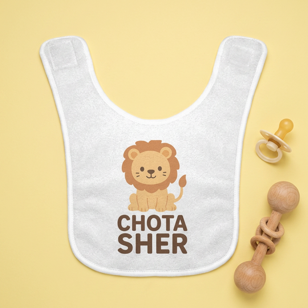 "Chota Sher" Baby Bib