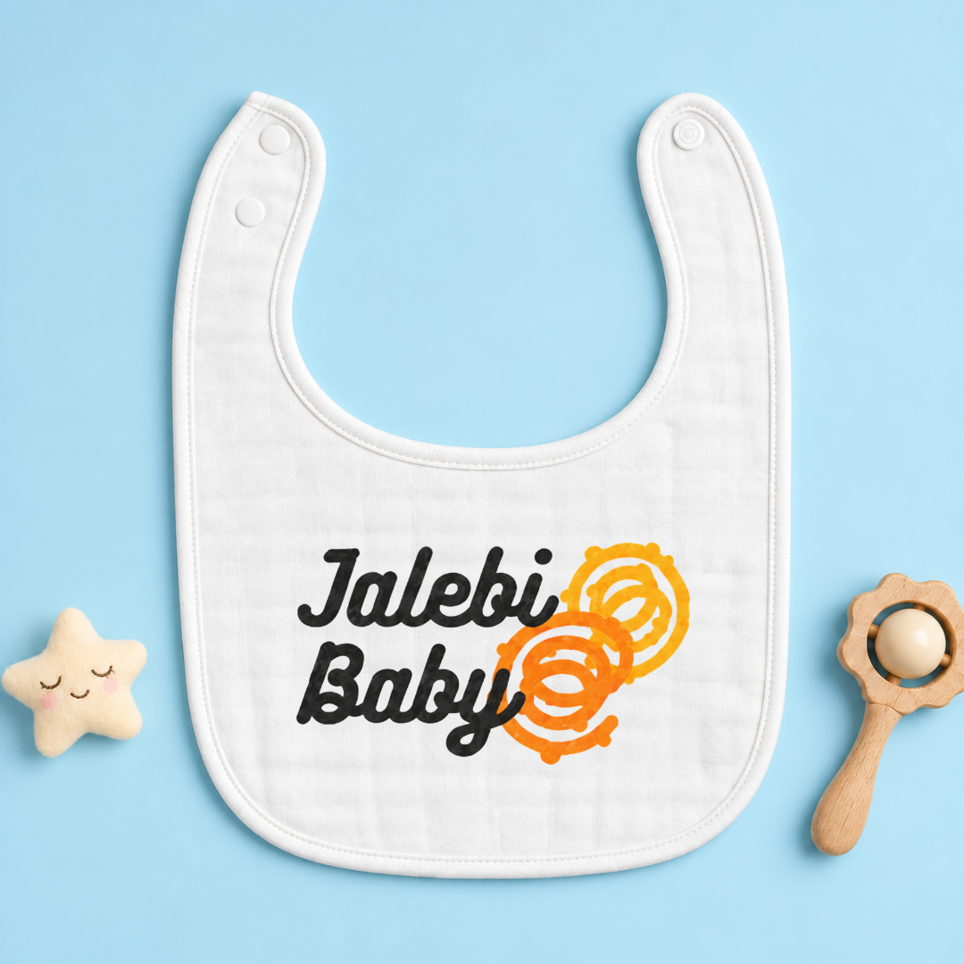 “Jalebi Baby” Baby Bib