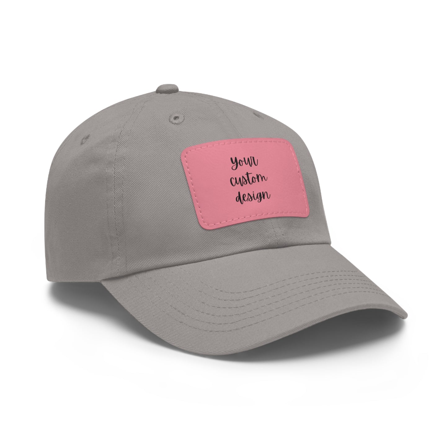 Your Custom Design on Hat with Leather Patch