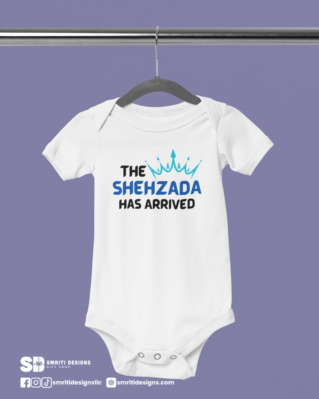 "The Shehzada Has Arrived" Baby Onesie