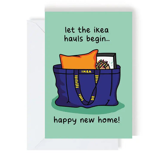 Ikea Hauls New Home Greeting Card