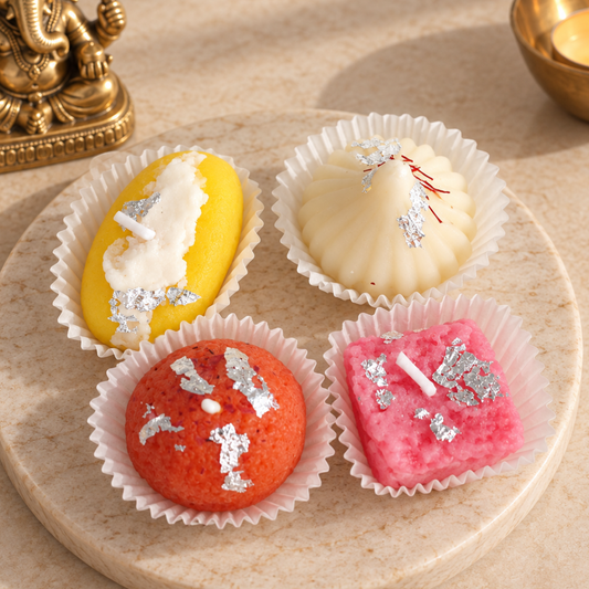 Mixed Mithai Candles – Set of 4 | Handmade Soy Wax | Made in New York