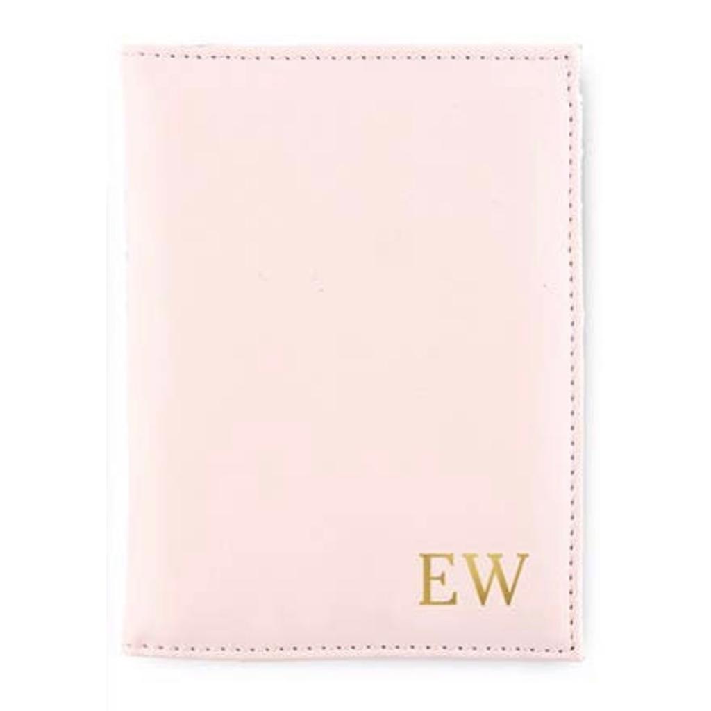 Passport Cover - Faux Leather Pink