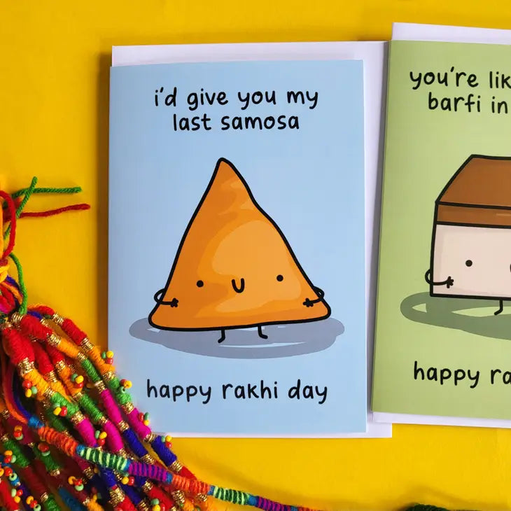 My Last Samosa Raksha Bandhan/Rakhi Day Greeting Card
