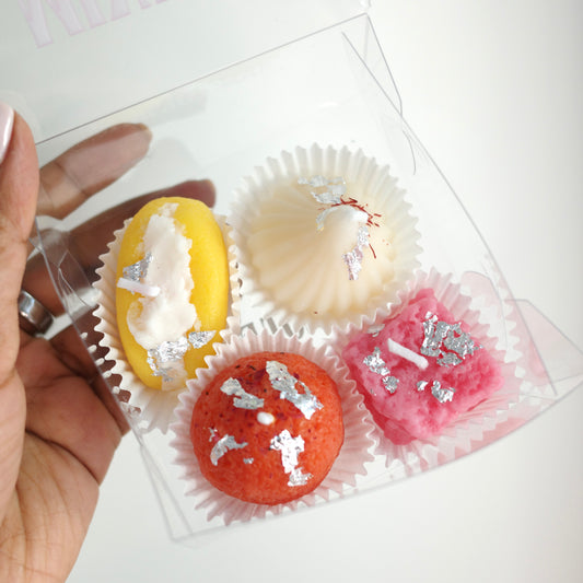 Mixed Mithai Candles – Set of 4 | Handmade Soy Wax | Made in New York
