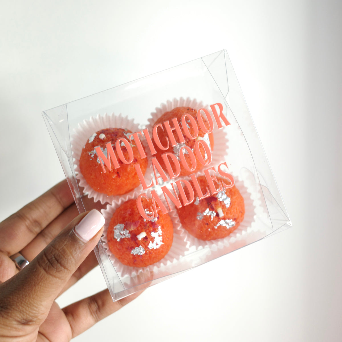 Motichoor Ladoo Candle – Set of 4 | Handmade Soy Wax | Made in New York
