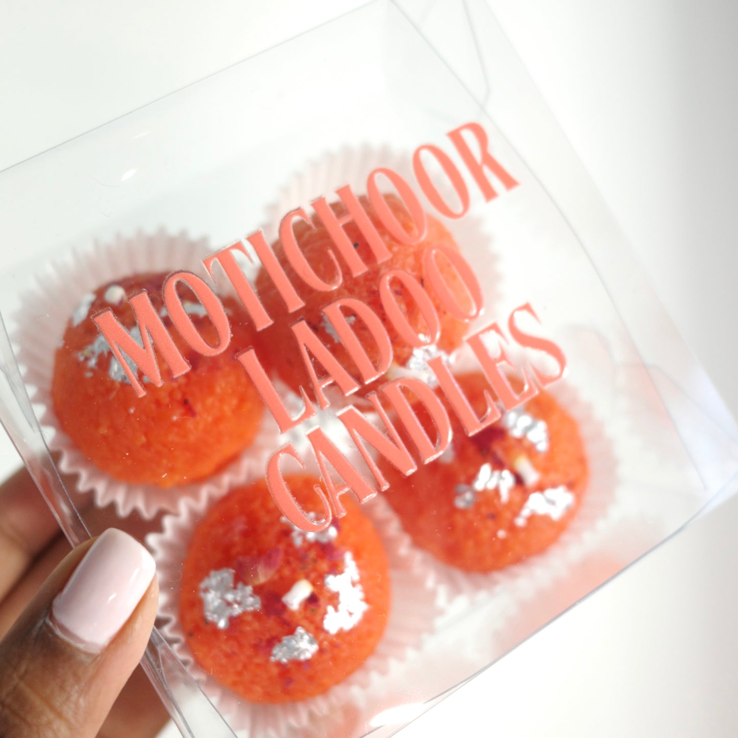 Motichoor Ladoo Candle – Set of 4 | Handmade Soy Wax | Made in New York
