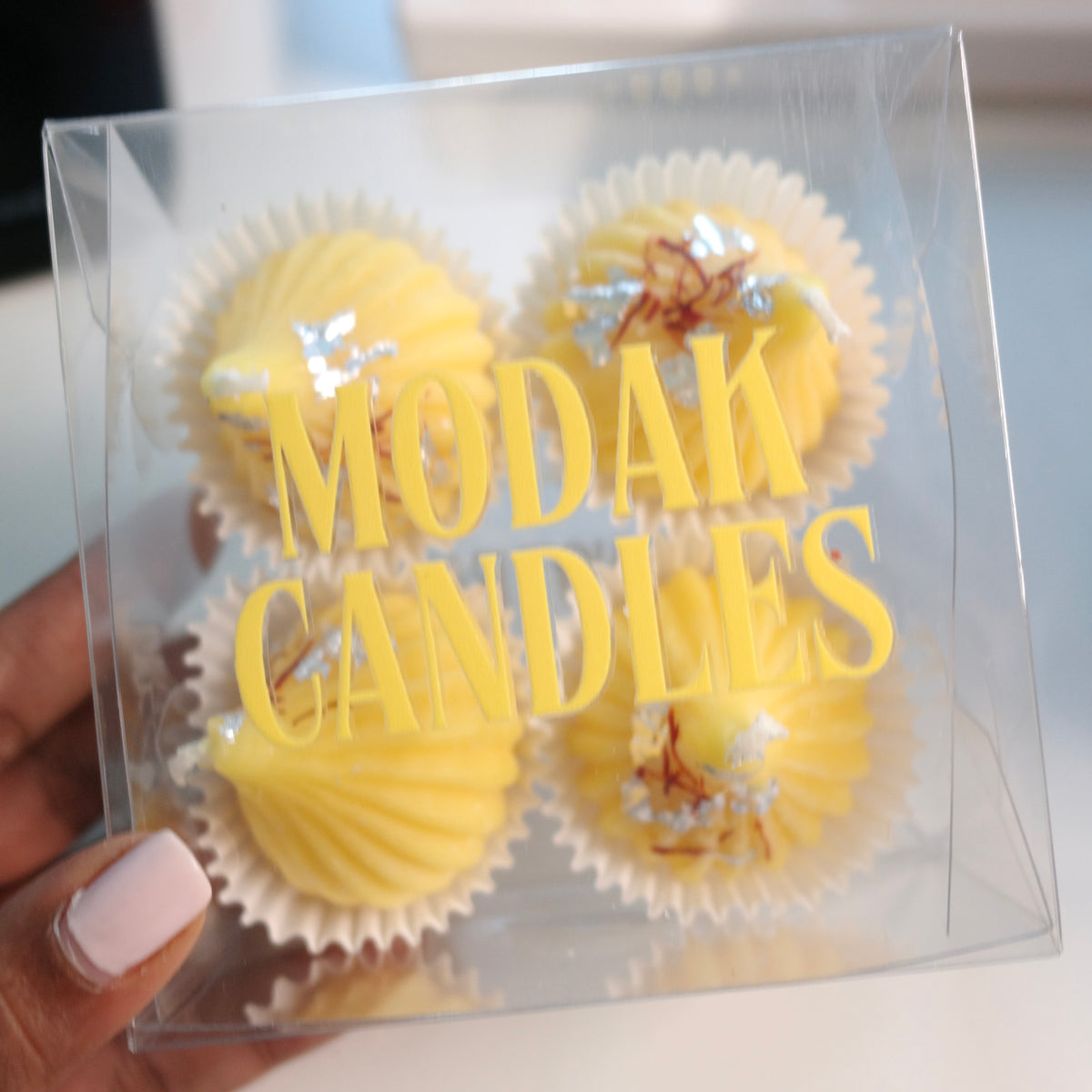 Yellow Modak Candle – Set of 4 | Handmade Soy Wax | Made in New York