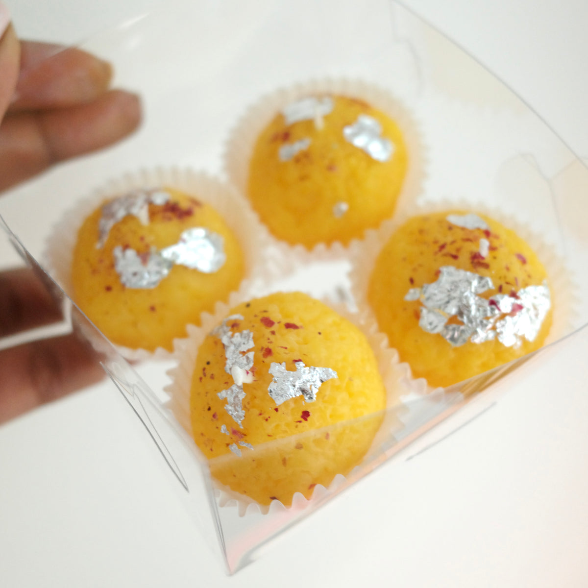 Yellow Ladoo Candle – Set of 4 | Handmade Soy Wax | Made in New York
