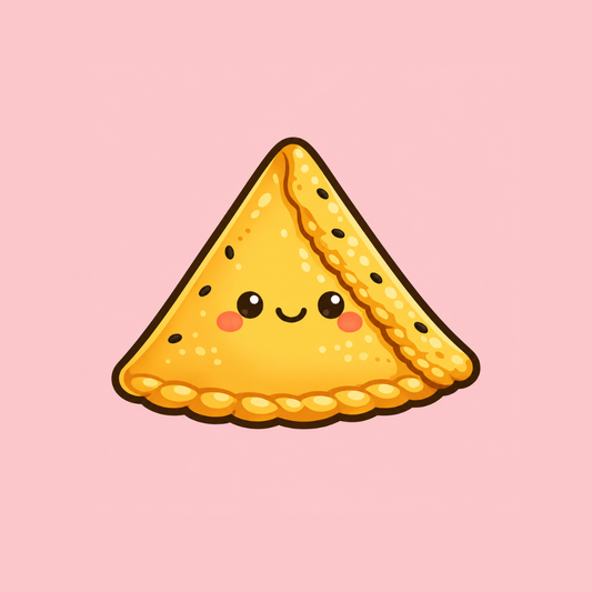 Samosa Vinyl Sticker 3"