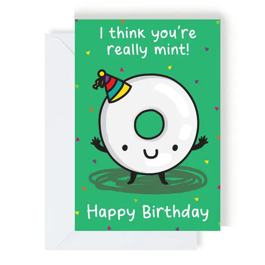Really Mint Birthday Greeting Card