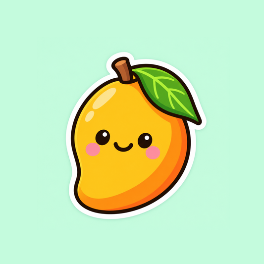 Mango Vinyl Sticker 3"