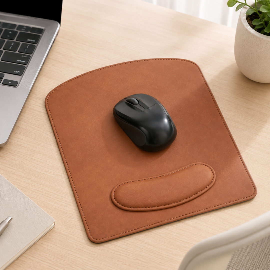 Leatherette Mouse Pad Caramel 9.75" X 8"
