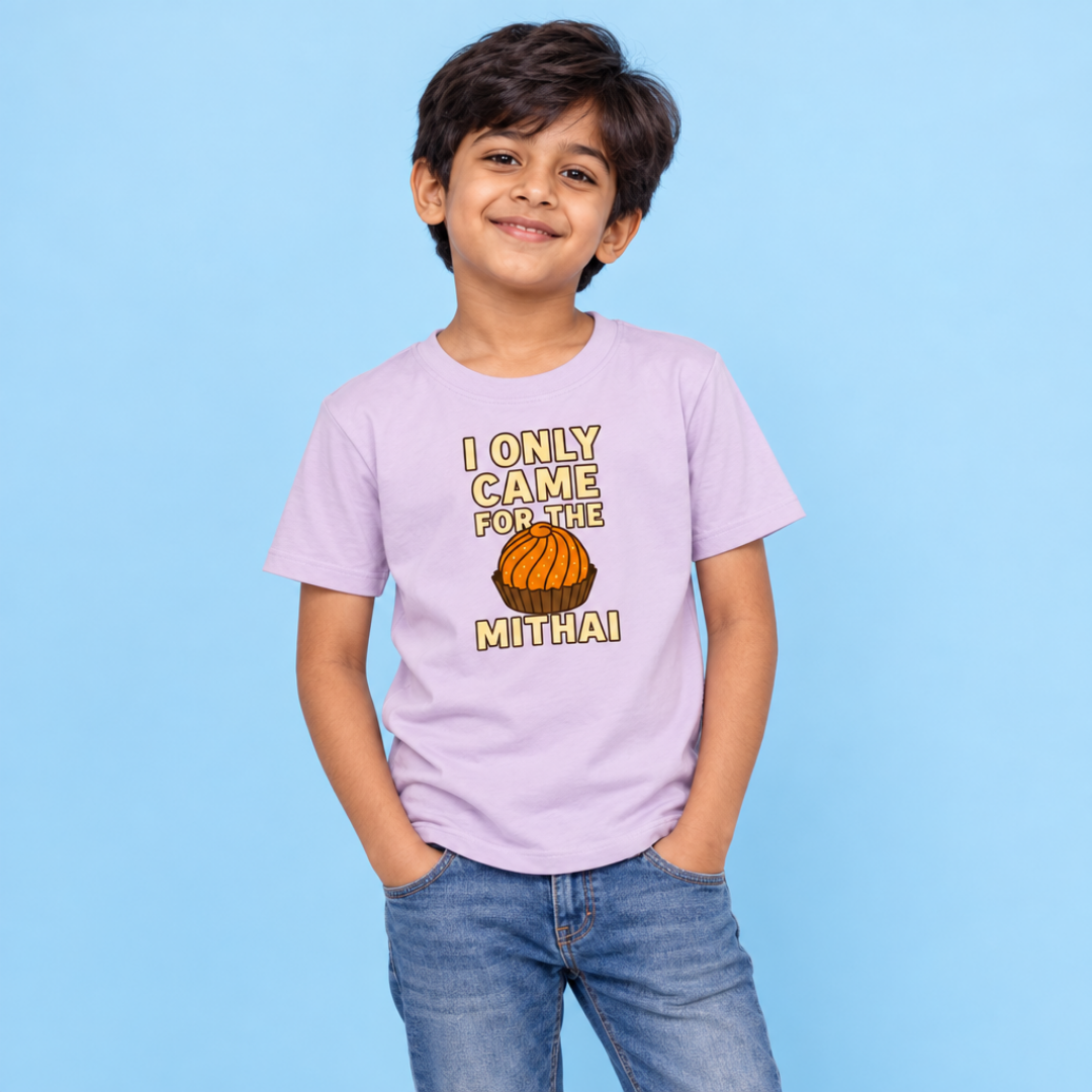 “I Only Came for the Mithai” Youth Shirt