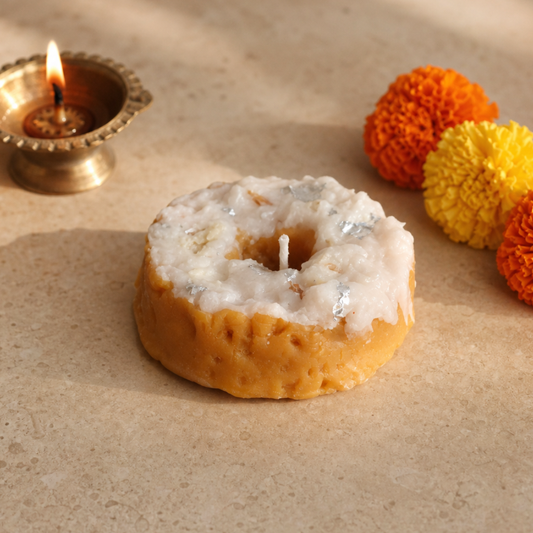 Ghevar Candle | Handmade Soy Wax | Made in New York