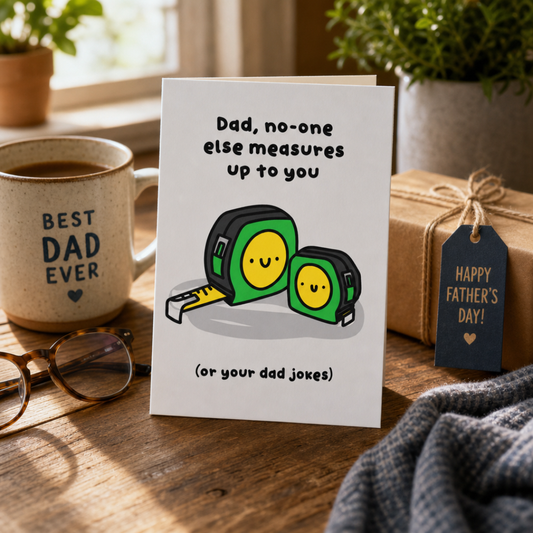 No-One Measures Up To You Dad Greeting Card
