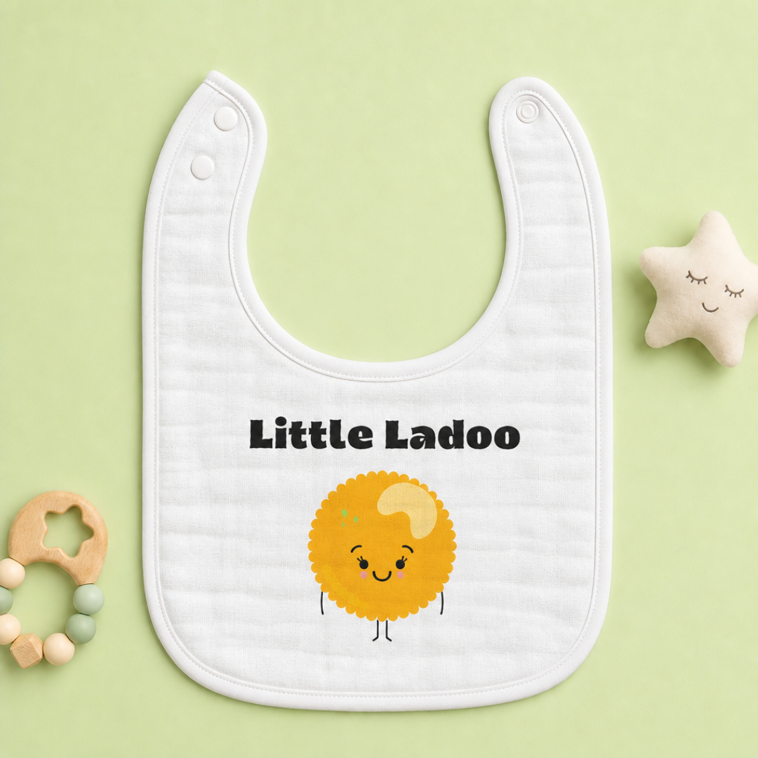 "Little Ladoo" Baby Bib