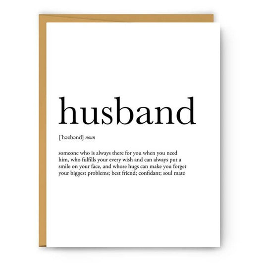 Husband Definition - Love Card