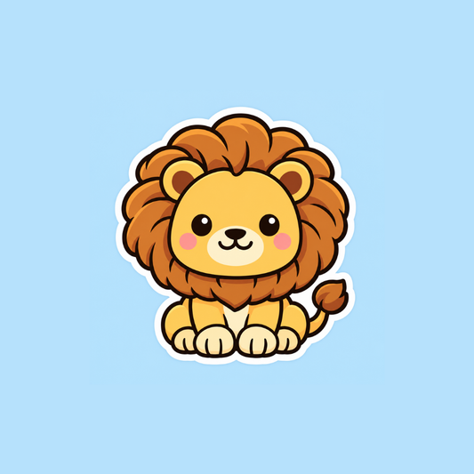 Sher Lion Vinyl Sticker 3"
