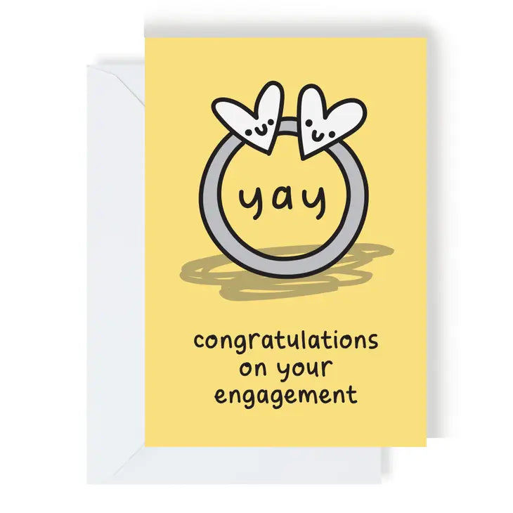 Yayyyy Congratulations On Your Engagement Card
