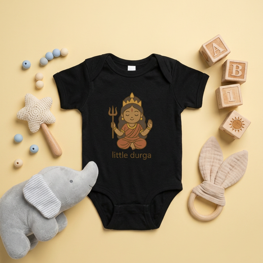 "Little Durga" Baby Onesie - Black