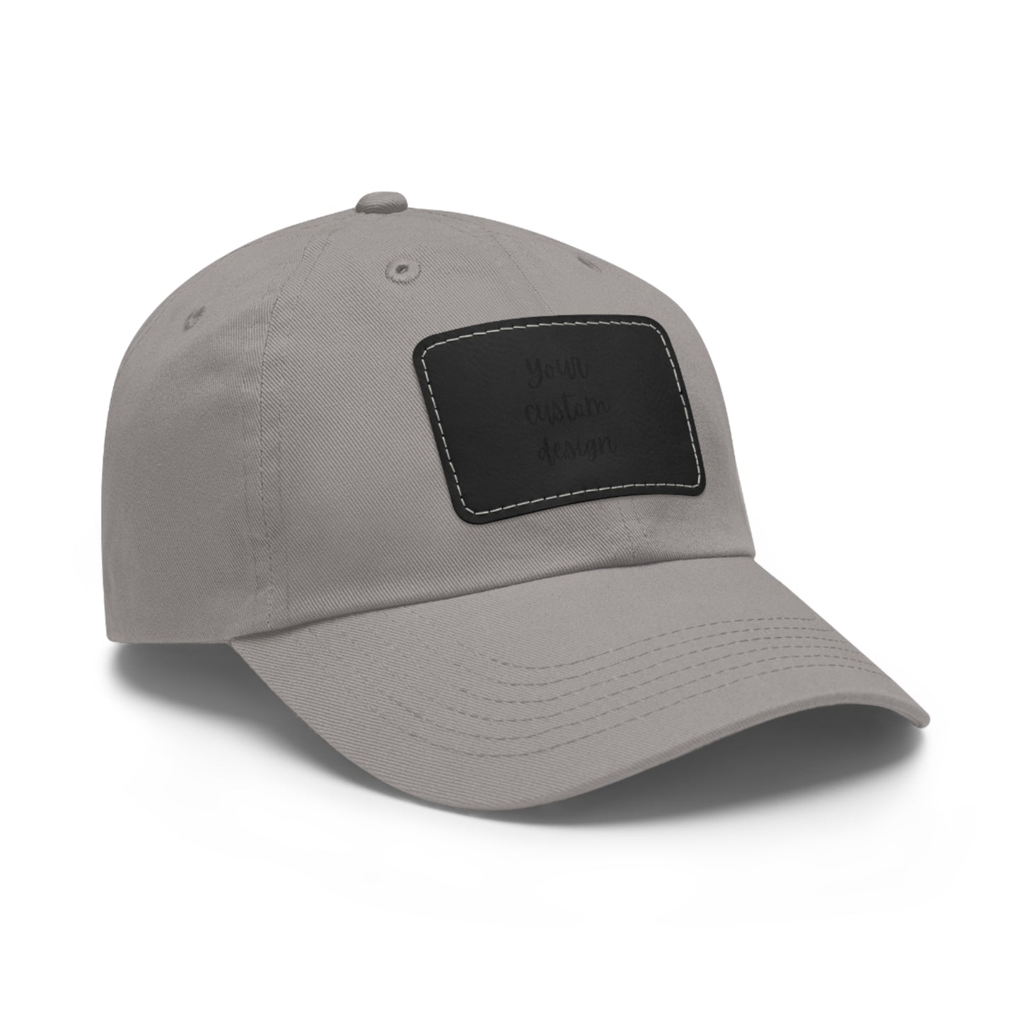 Your Custom Design on Hat with Leather Patch