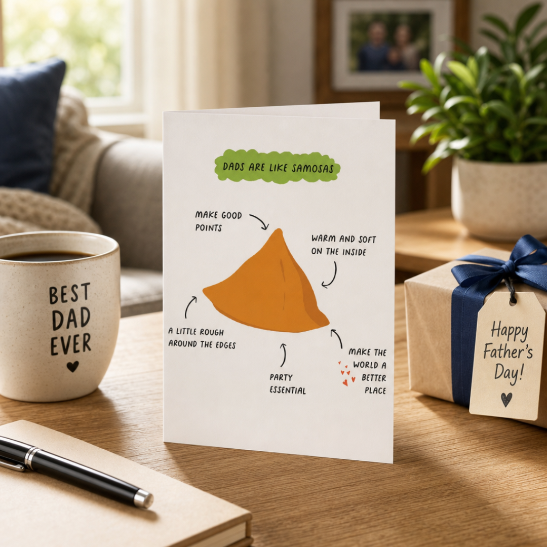 Dads Are Like Samosas Card