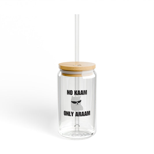No Kaam Only Araam Glass, 16oz