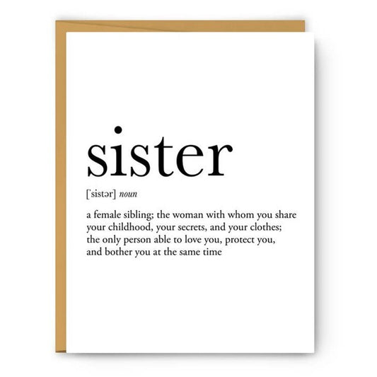 Sister Definition - Everyday Card