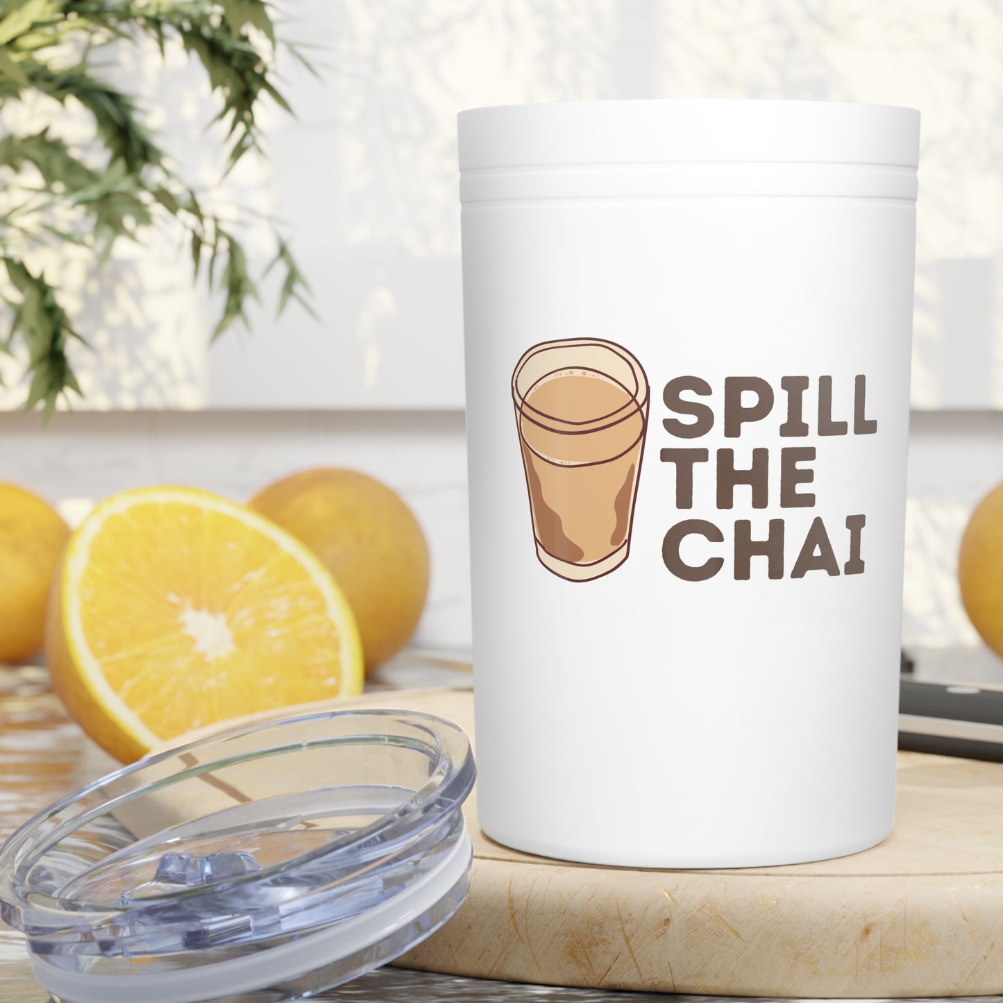 Spill the Chai Vacuum Insulated Tumbler, 11oz