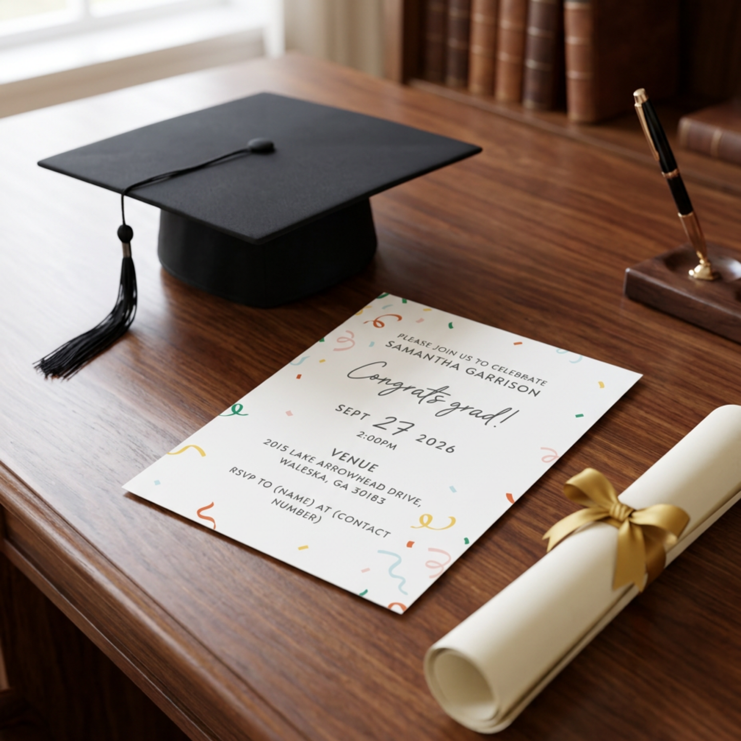 Custom Graduation Party Invitation - Set of 100