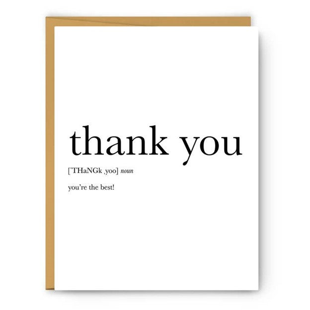 Thank You - Thank You Card