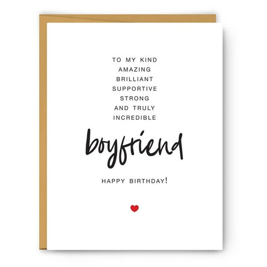 To My Boyfriend - Birthday Card