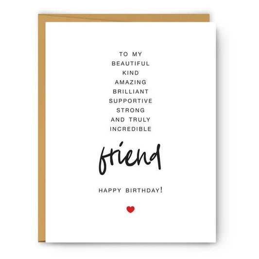 To My Friend - Birthday Card