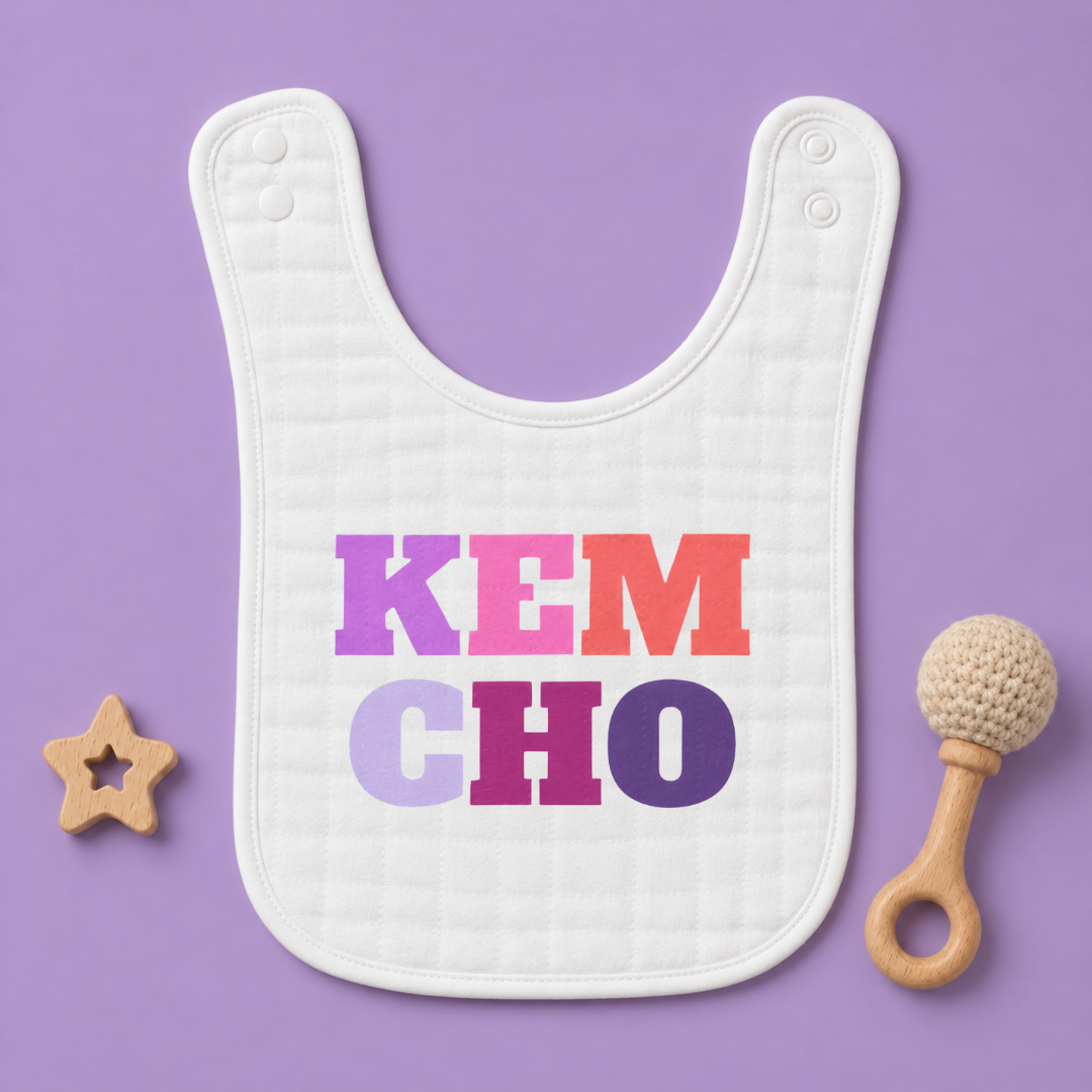 "Kem Cho" Baby Bib