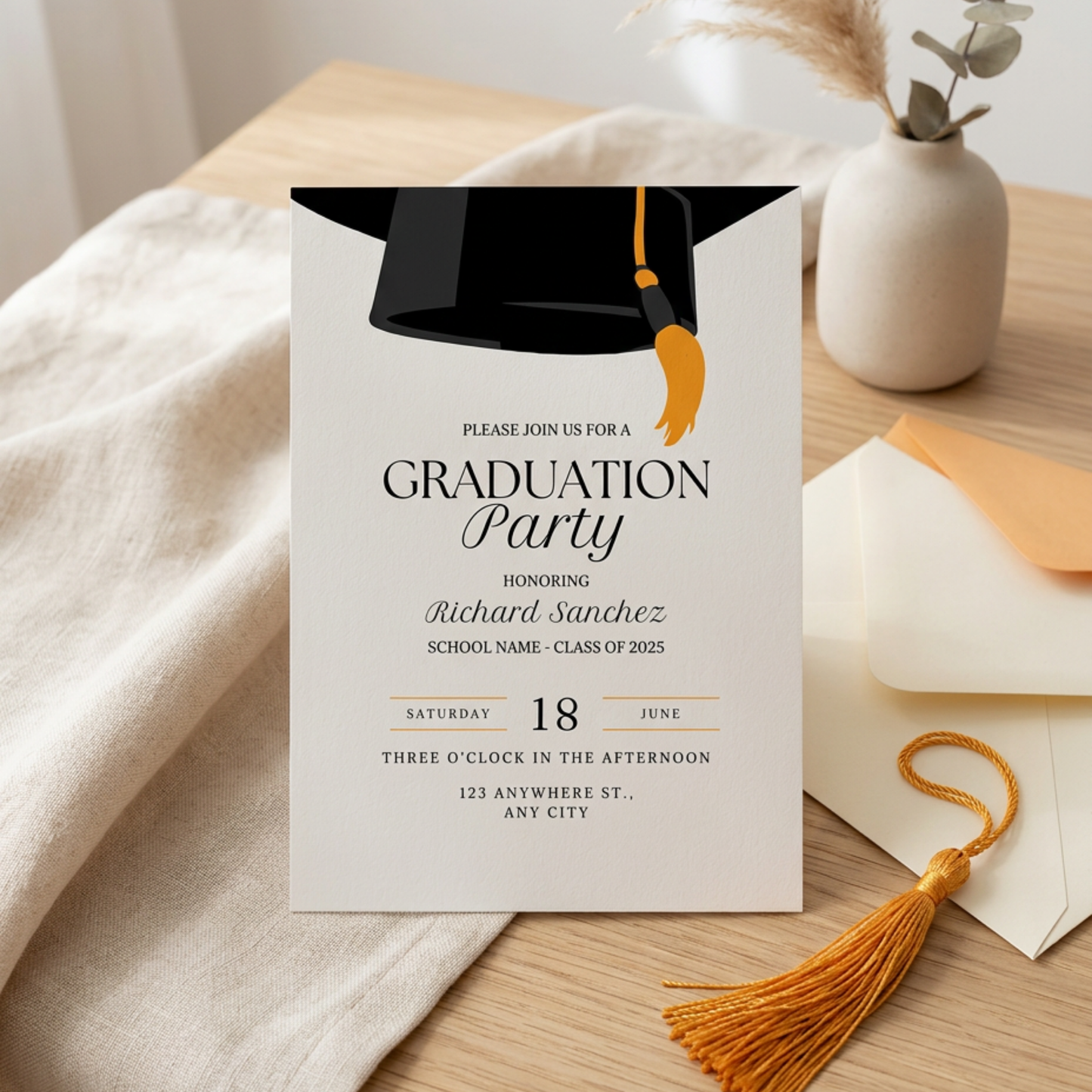 Custom Graduation Party Invitation - Set of 100