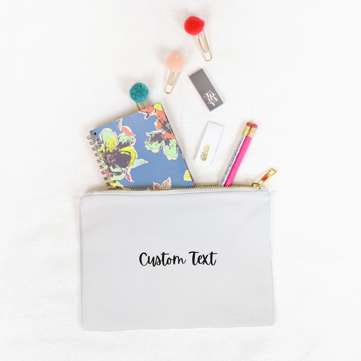 Custom Text - Makeup Bag