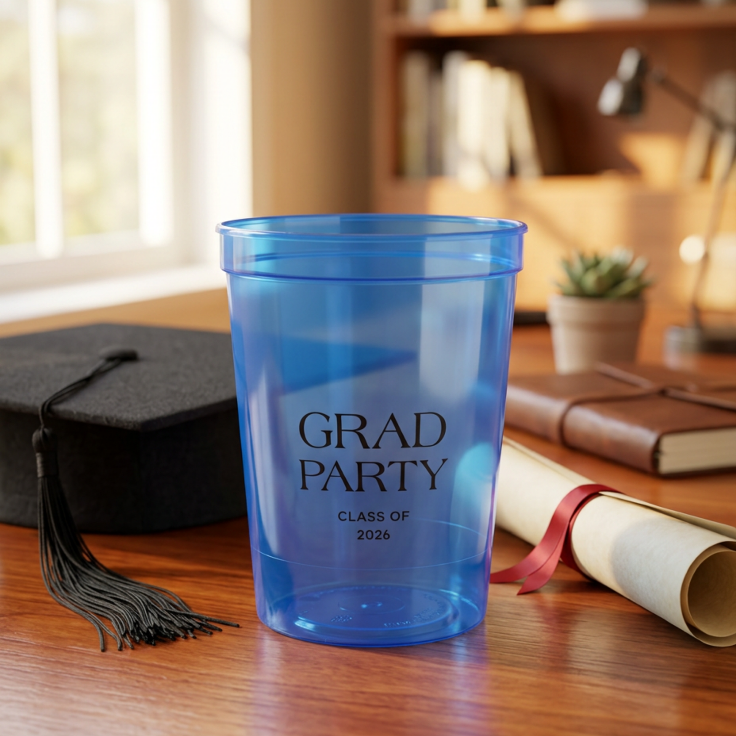 Custom Graduation Stadium Cups - Set of 50