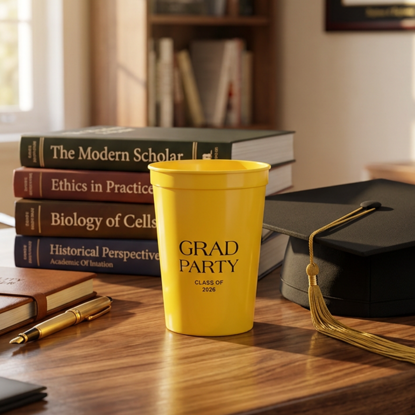 Custom Graduation Stadium Cups - Set of 50
