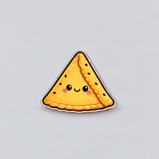 Samosa Acrylic Magnet 3"