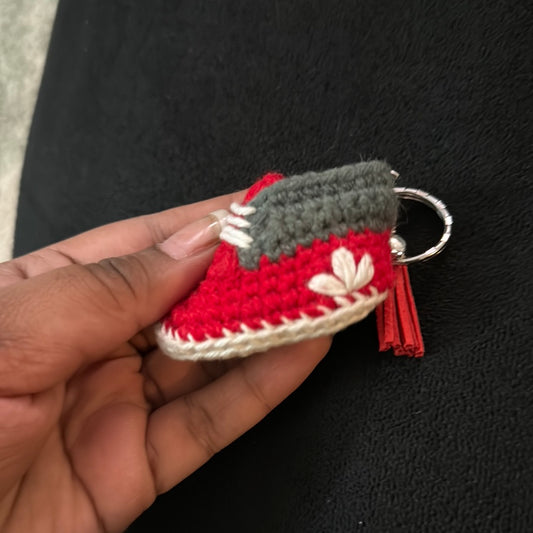 CraftTunnel Adidas Shoe Keychain Red